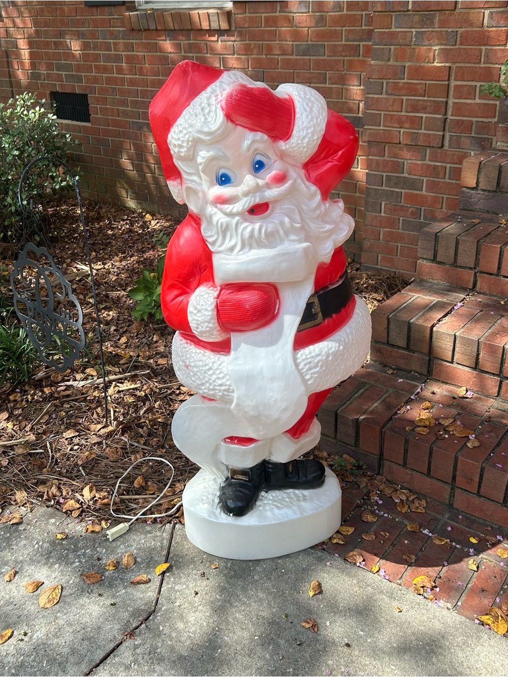 Vintage Blow Mold Light Up Santa